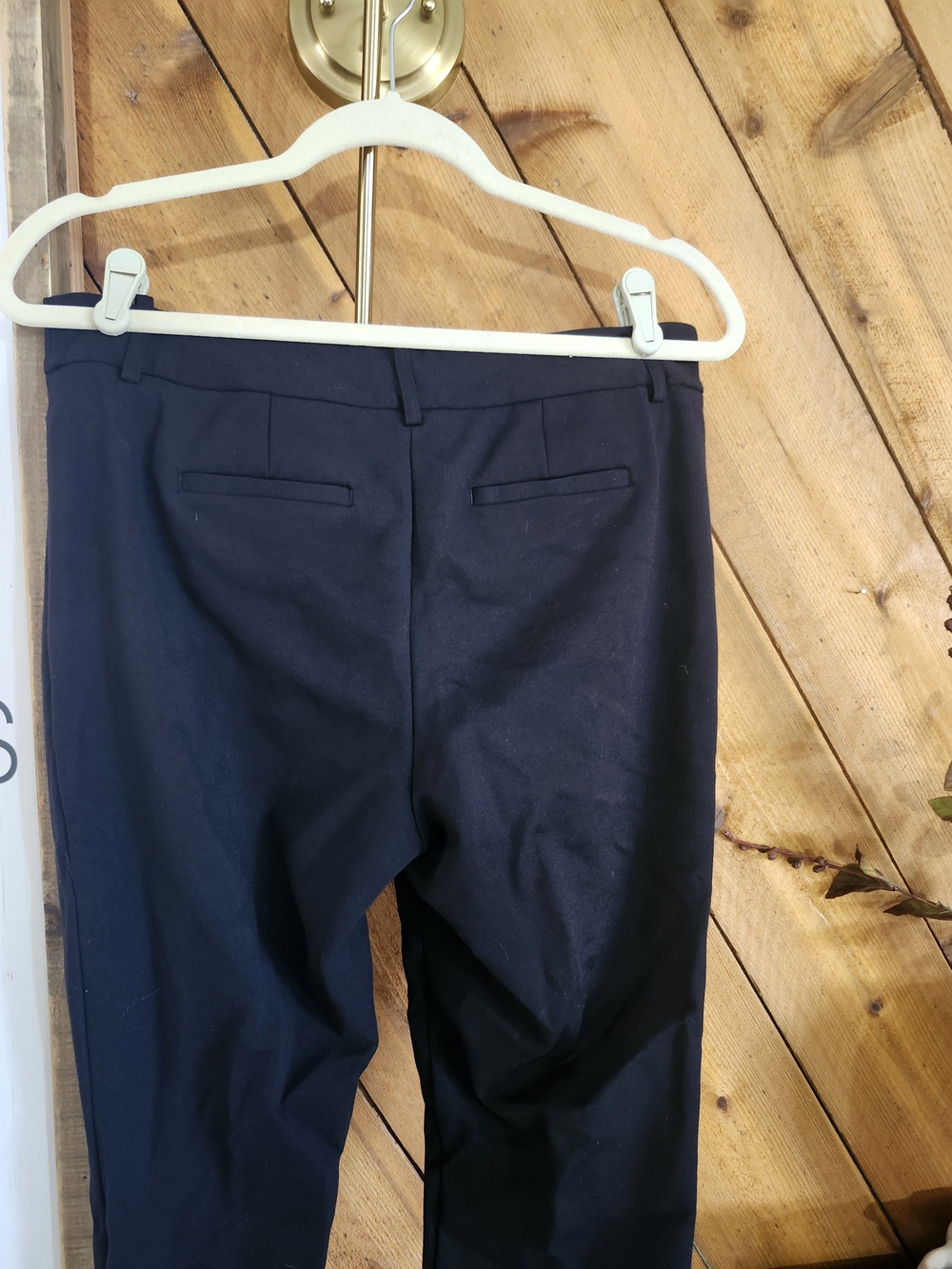 Liz Claiborne Tailored Emma Black Ponte Slim Ankle Trousers Pants 8 26" Slacks - Picture 5 of 8
